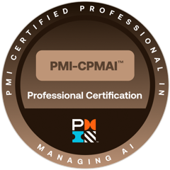 PMI Certified Professional in Managing AI badge
